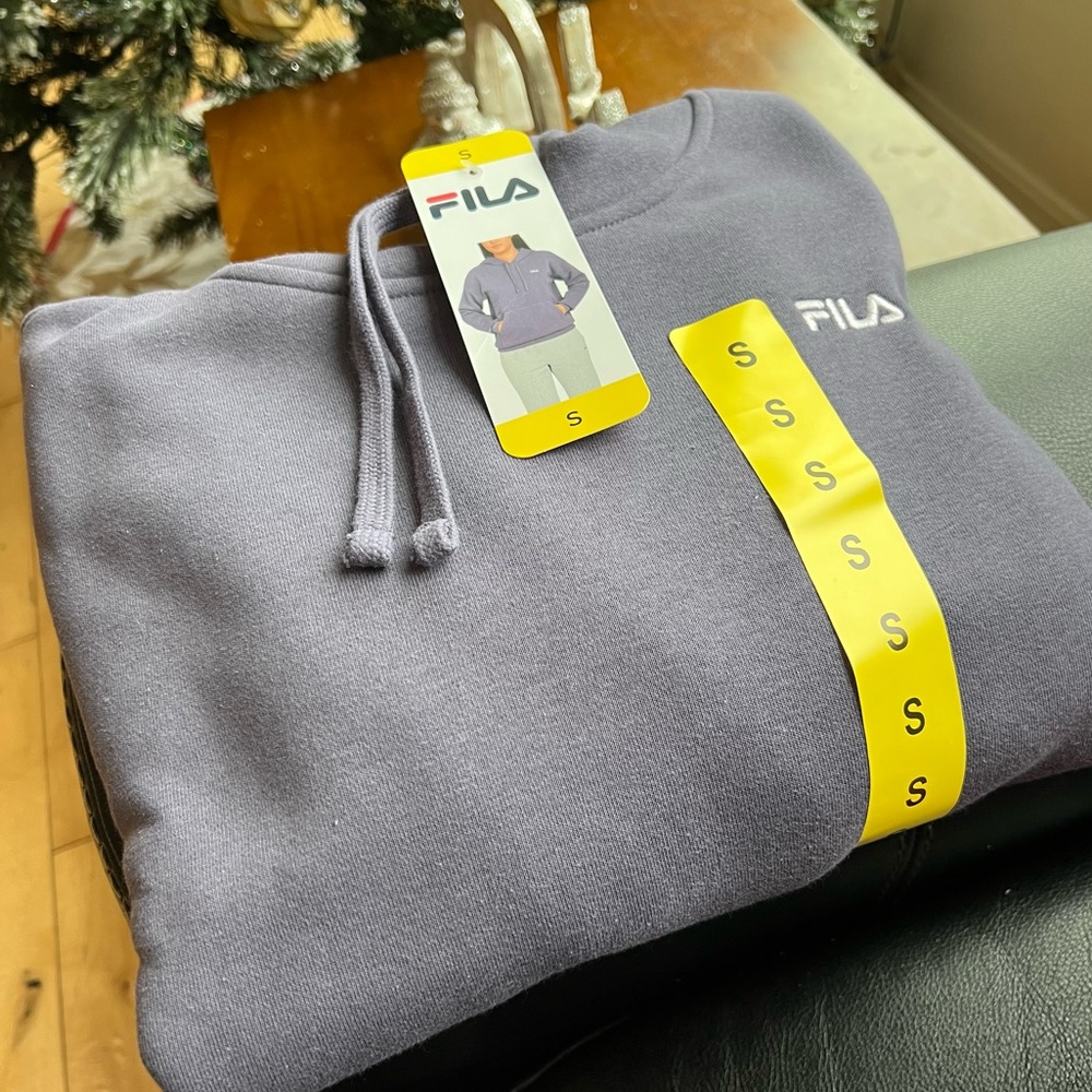 NWT FILA Ladies Logo Hoodie - Purple